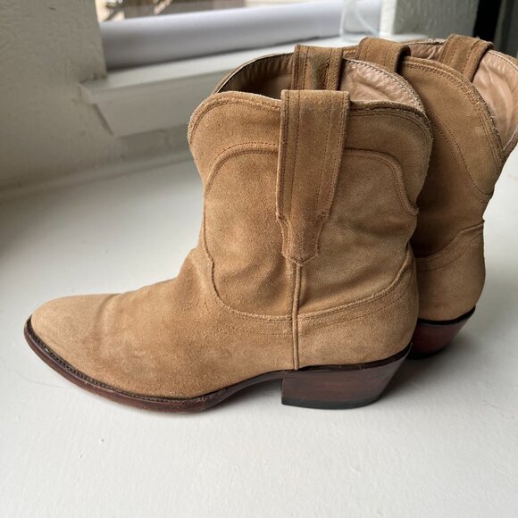 Tecovas Suede Pull on Boot - Picture 2 of 6